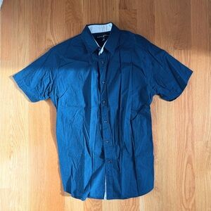 Beverly Hills Polo Club Men's Blue Button Down Shirt